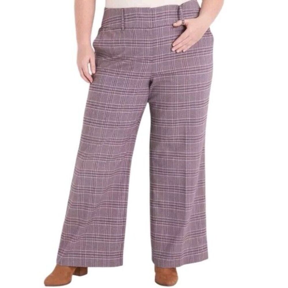 Lane Bryant Pants 18 Wide Leg Trouser Magic Waist Office Stretch Capsule